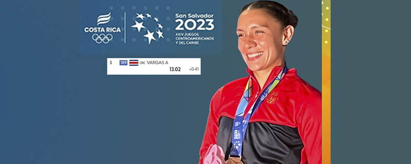 Andrea Vargas gana medalla de bronce en los Juegos Centroamericanos y del Caribe