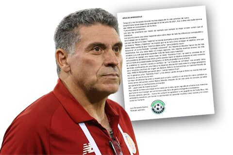 Luis Fernando Suárez Carta de despedida